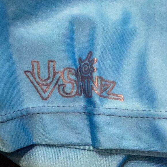 NWT Long Sleeve Half Zip Swimsuit UV Skin Blue Size 3X UPF 50+ Rash Guard - Picture 12 of 12